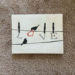 LOVE birds sign